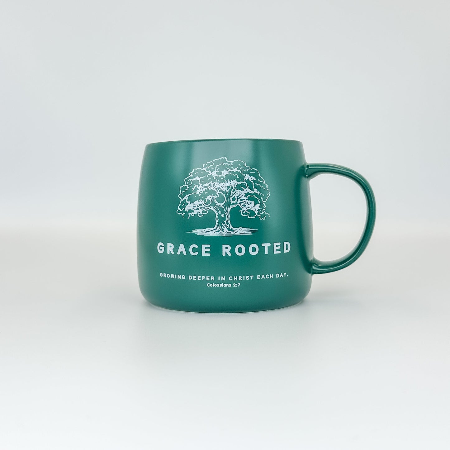 Grace Rooted 16oz Christian Mug – Colossians 2:7