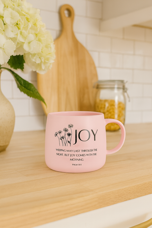 JOY 16oz Christian Mug – Palm 30:5