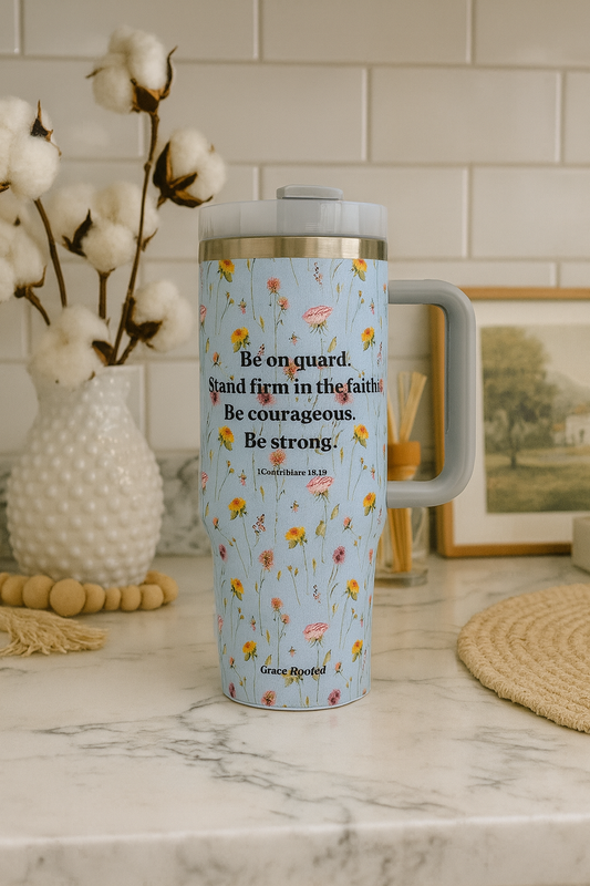 Be On Guard 40oz Tumbler Blue