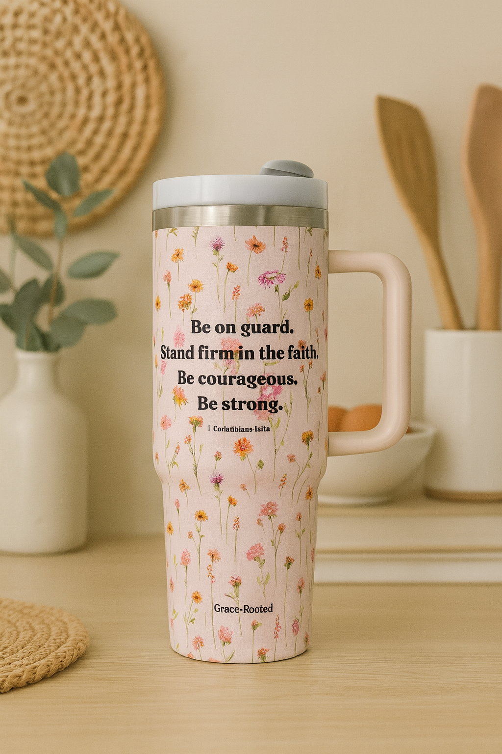 Be On Guard 40oz Tumbler Pink
