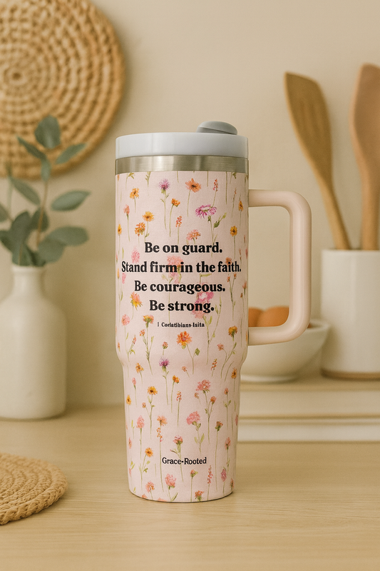 Be On Guard 40oz Tumbler Pink