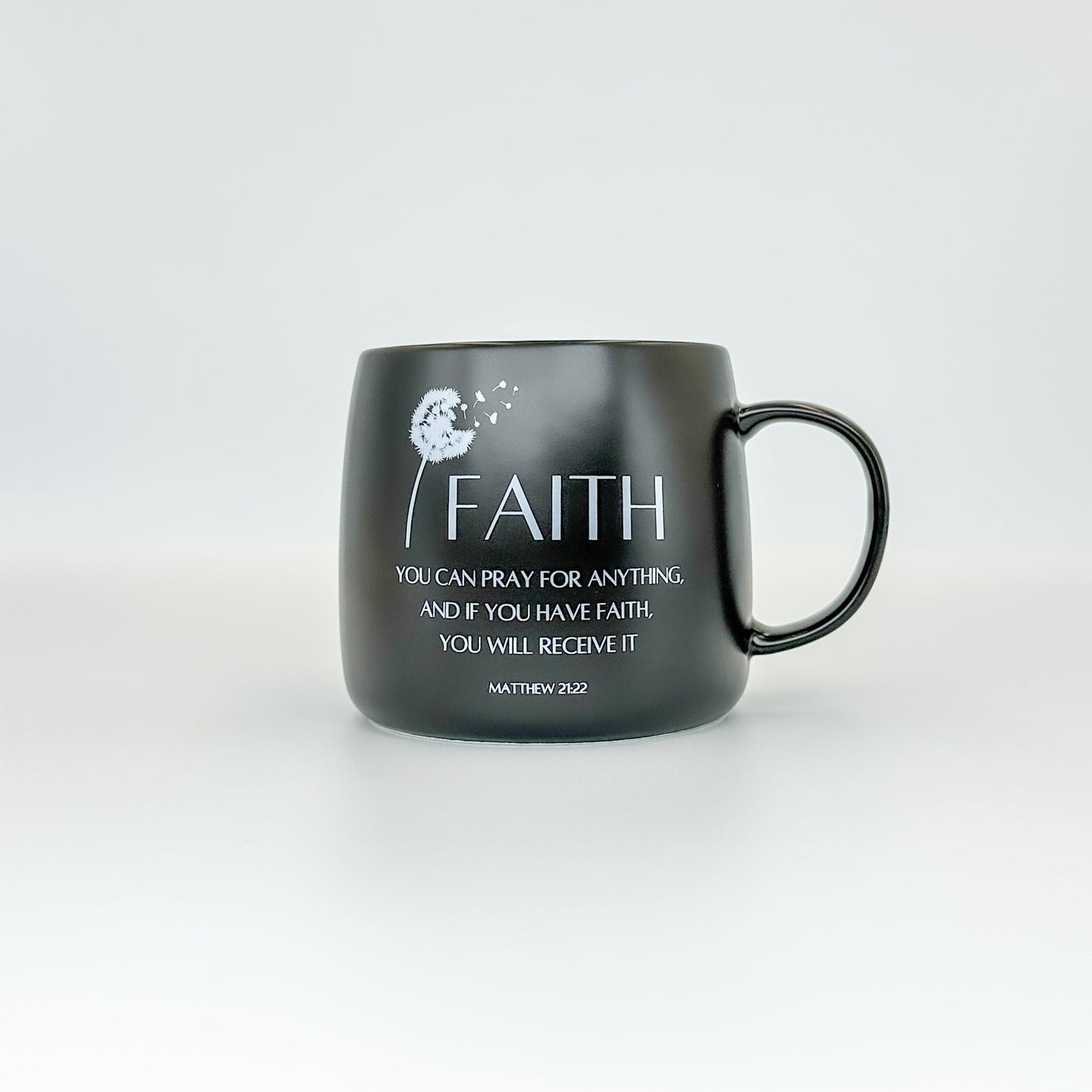 Faith 16oz Christian Mug – Mattew 21:22