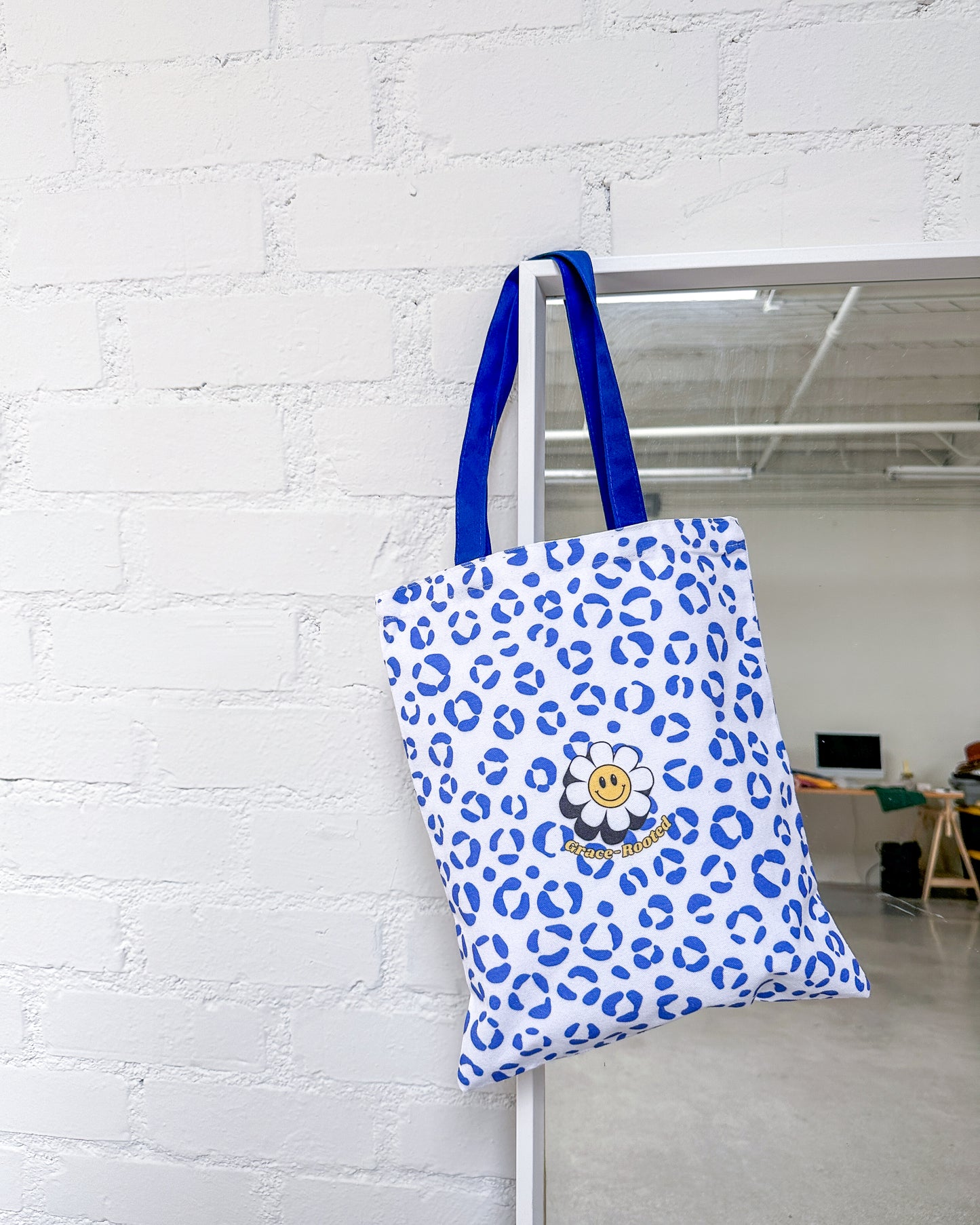 Young, Was Wild & Free by Grace 🐆 Medium Animal print Canvas Tote Bag