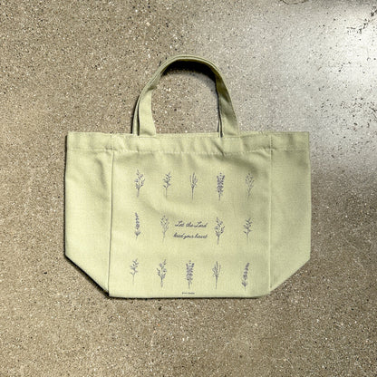 Let the Lord Lead Your Heart 🌿 Small Canvas Tote Bag